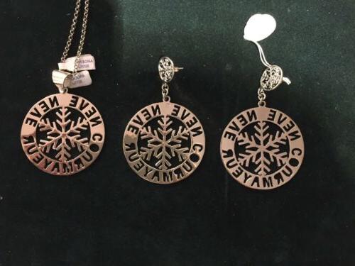 orecchini courmayeur fiocco di neve in arg