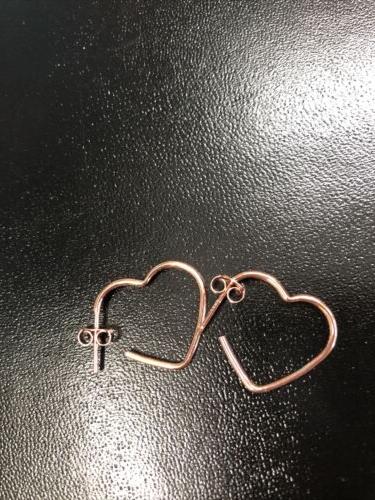 orecchini cuore aperto arg925 oro rosa 2