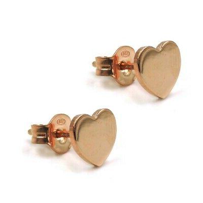 orecchini cuore in argento 925 placcato oro