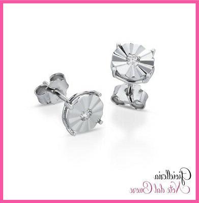 orecchini cuore in oro bianco 18k con