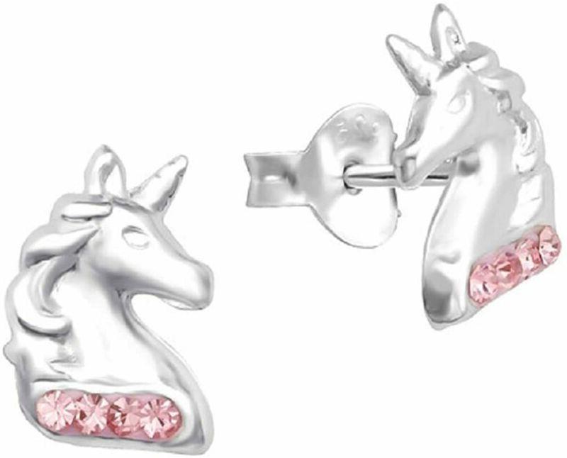 orecchini da bambina a forma di unicorno