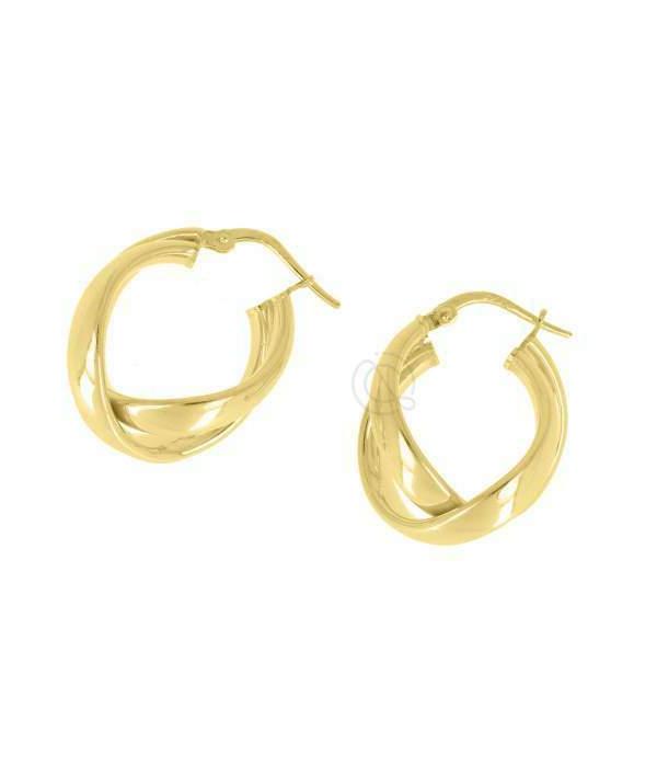 orecchini da donna a cerchio in argento