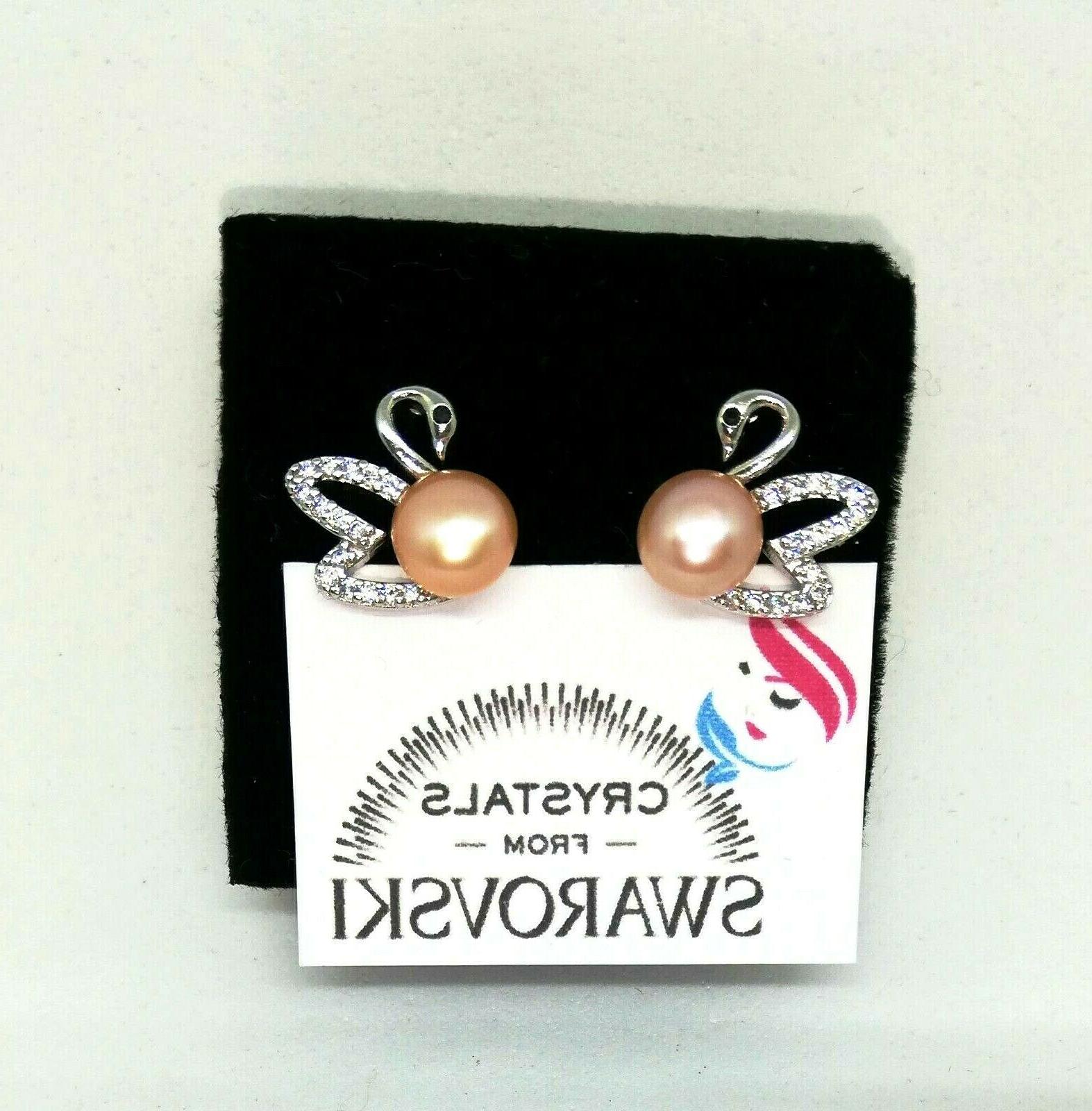 orecchini da donna argento marcato con cristalli
