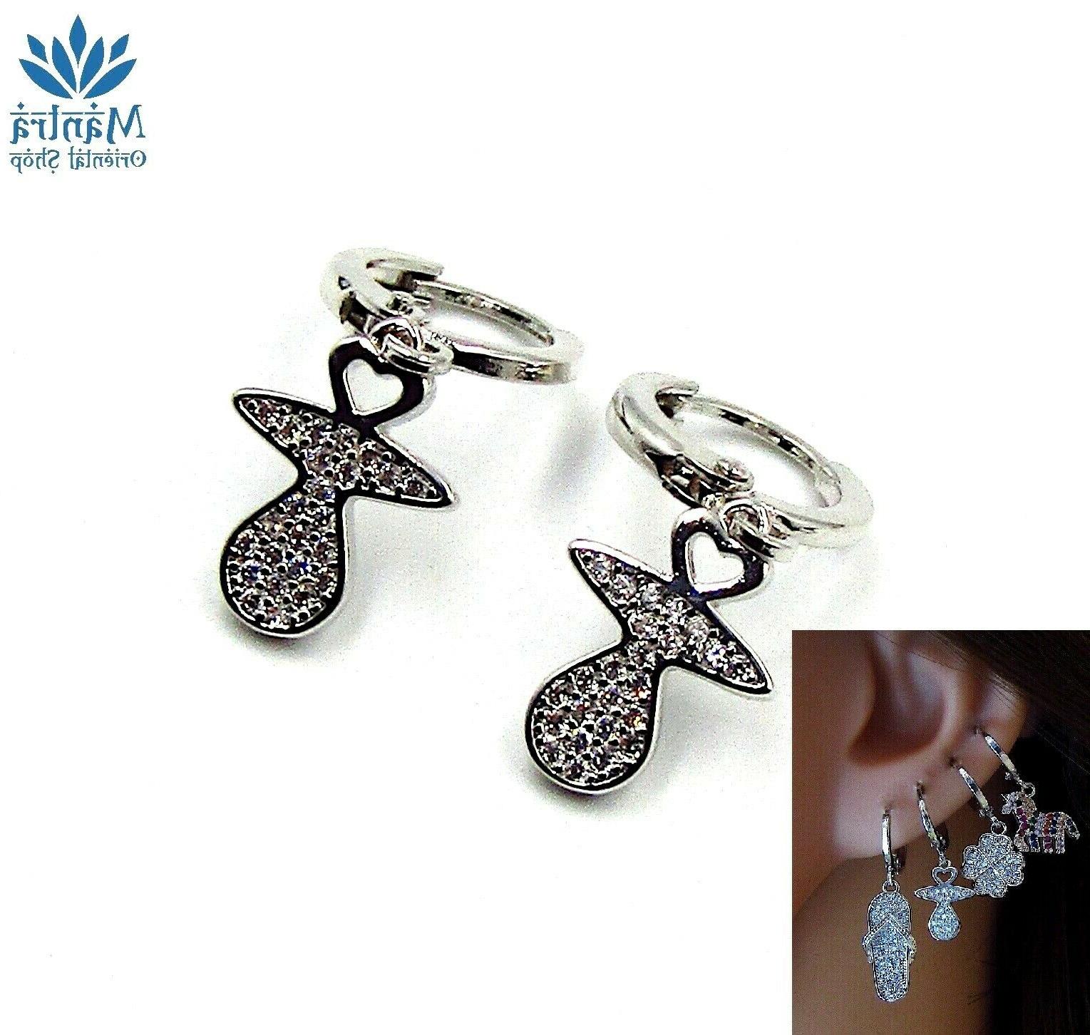 orecchini da donna cerchio piccoli con ciuccio