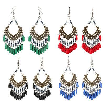 orecchini da donna con nappe pendenti etnici