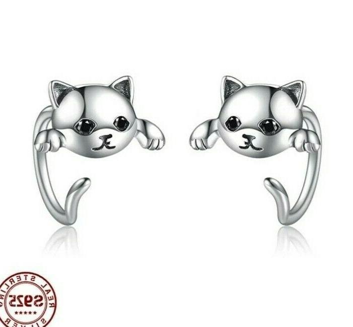 orecchini da donna gatto argento 925 women