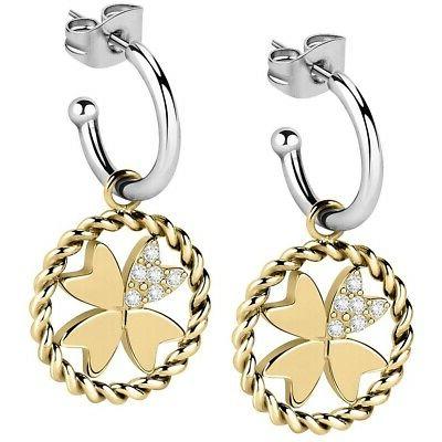 orecchini da donna in acciaio pvd oro