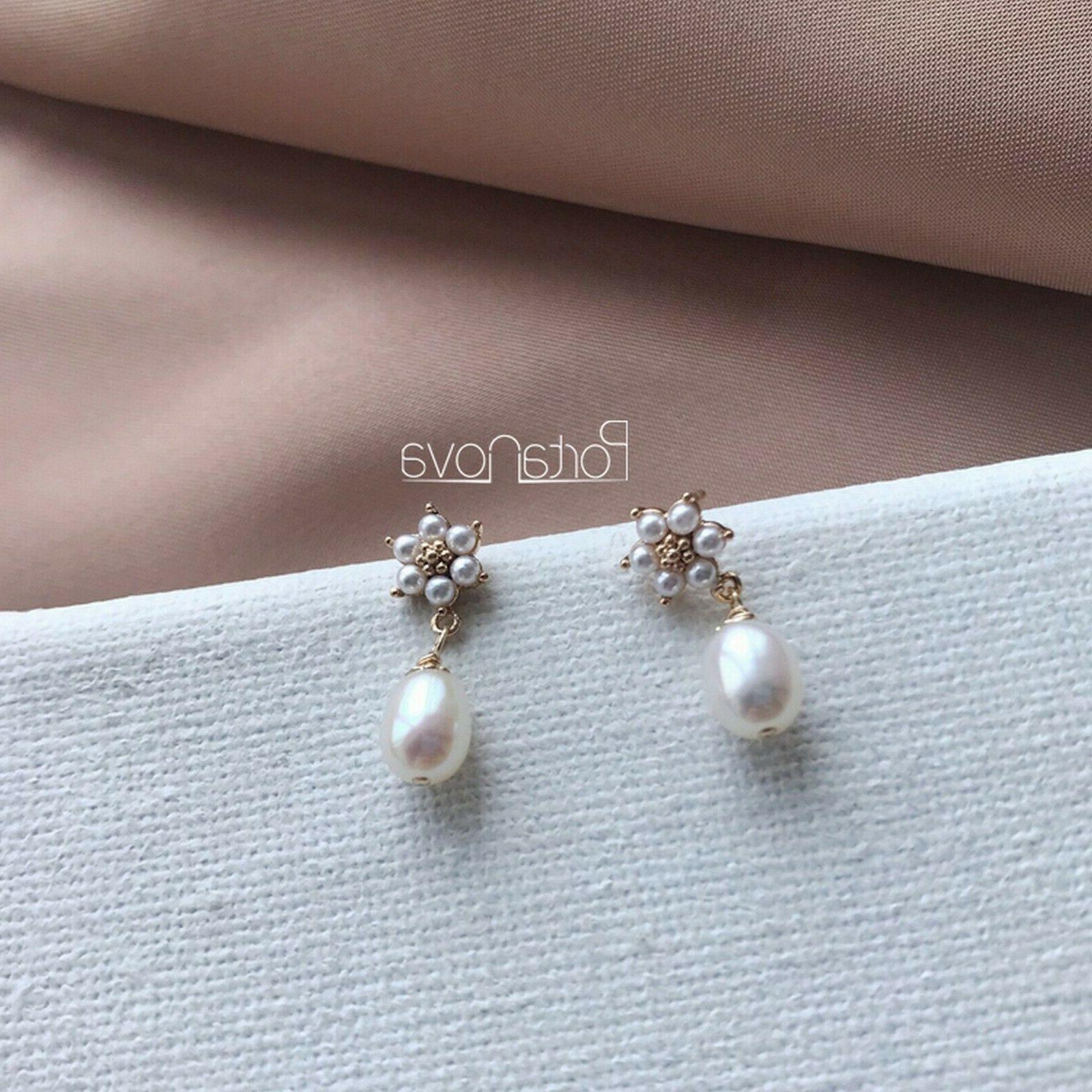 orecchini da donna pendenti fiore oro 14kgf