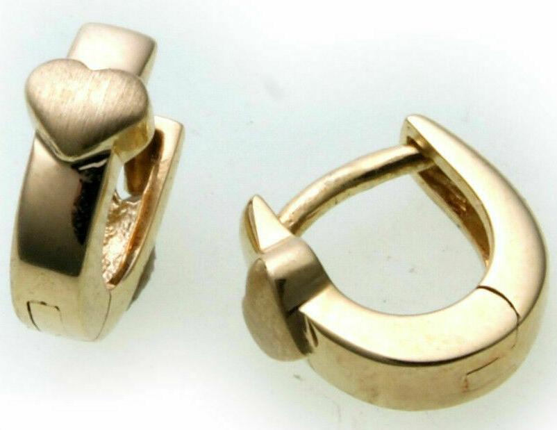 orecchini da donna pieghevole cerchio cuore vero