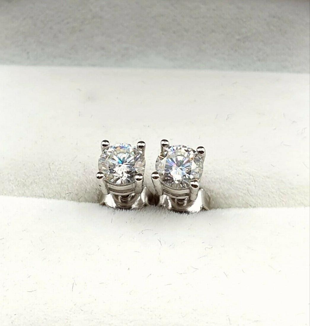 orecchini diamante in moissanite 0 5 ct