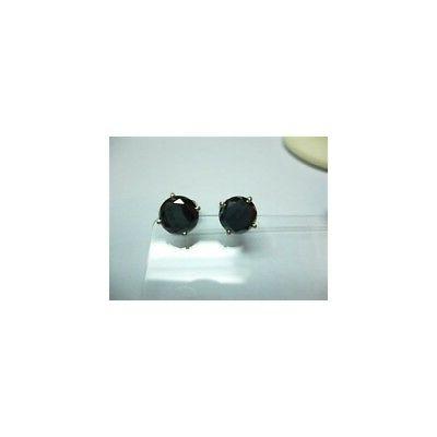 orecchini diamante nero oro 18k 0 35