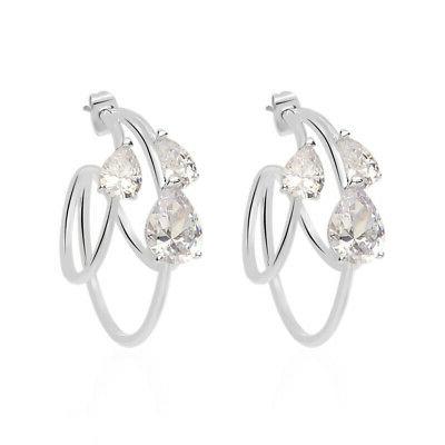 orecchini donna 1669080 ottone e zirconi collezione