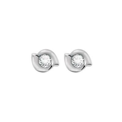 orecchini donna 20055550 oro bianco bianco diamante