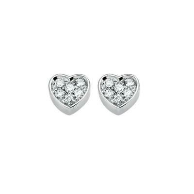 orecchini donna 20055764 oro bianco bianco diamante