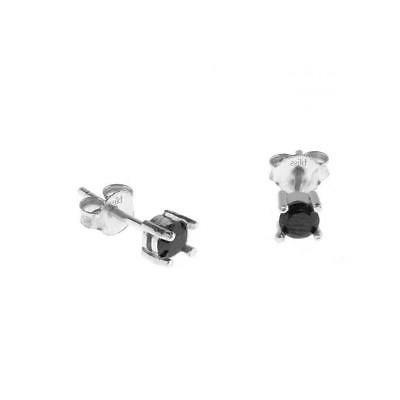 orecchini donna 20077569 argento nero zirconia