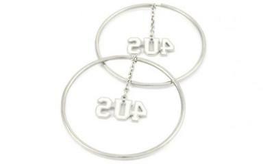 orecchini donna 4uor0158 cerchio 4u pendenti charms