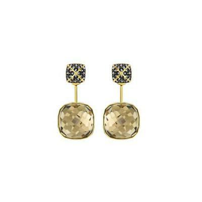 orecchini donna 5192371 lega metallica giallo cristallo