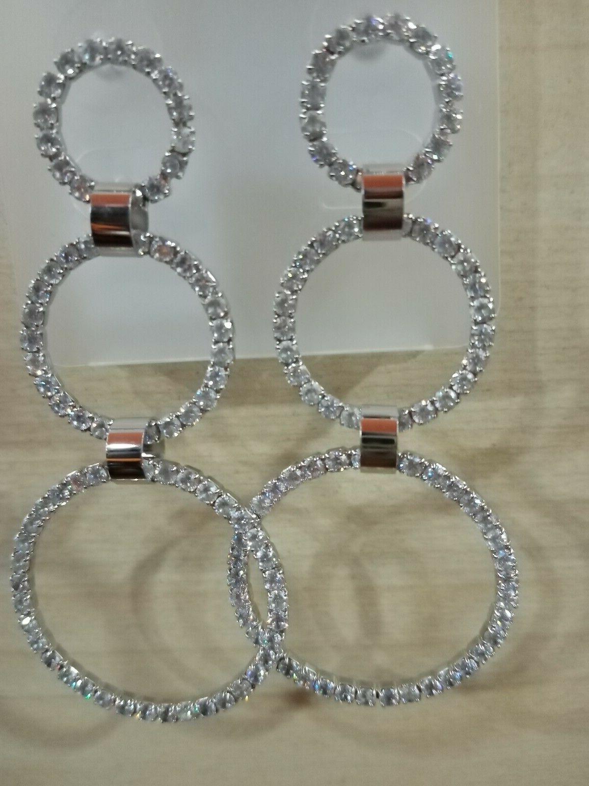 orecchini donna a cerchi a pendente con