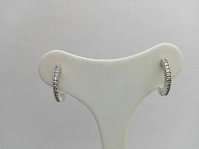 orecchini donna a cerchio in oro bianco