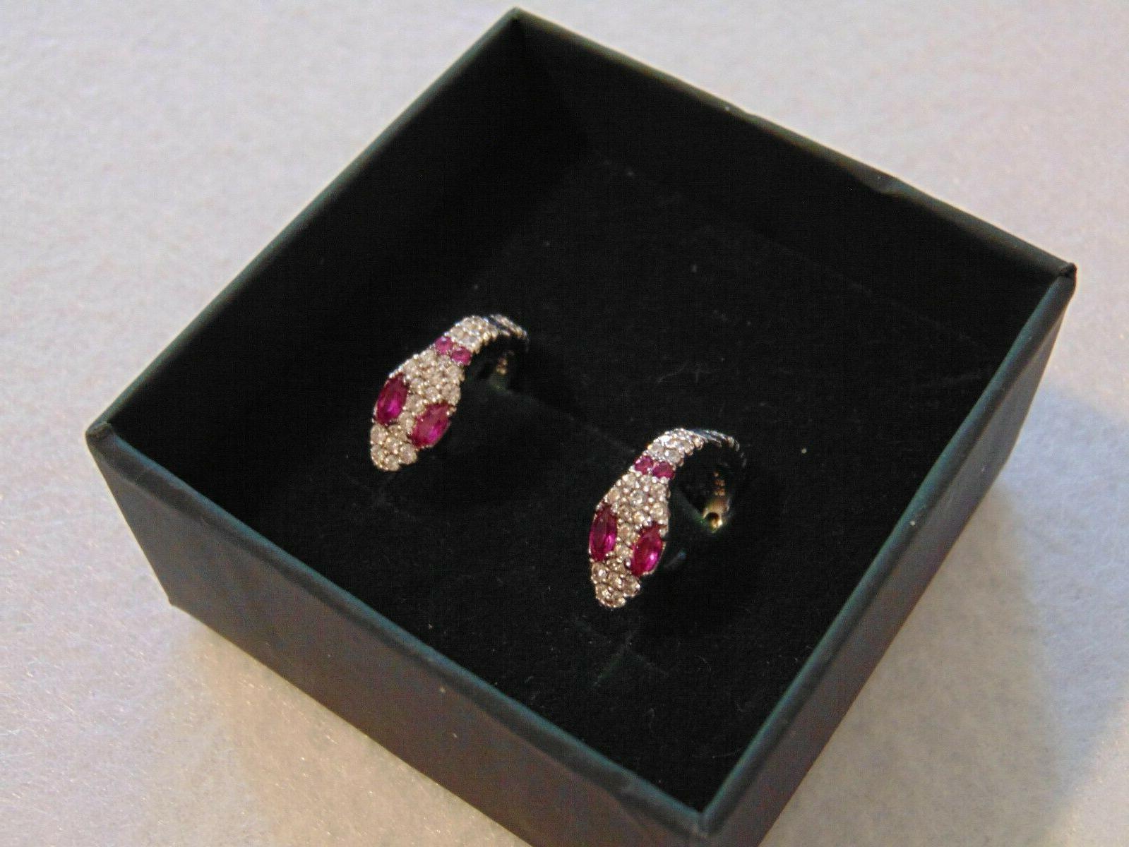 orecchini donna a cerchio serpente in argento