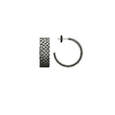 orecchini donna acciaio brunito cerchi kj38e310100