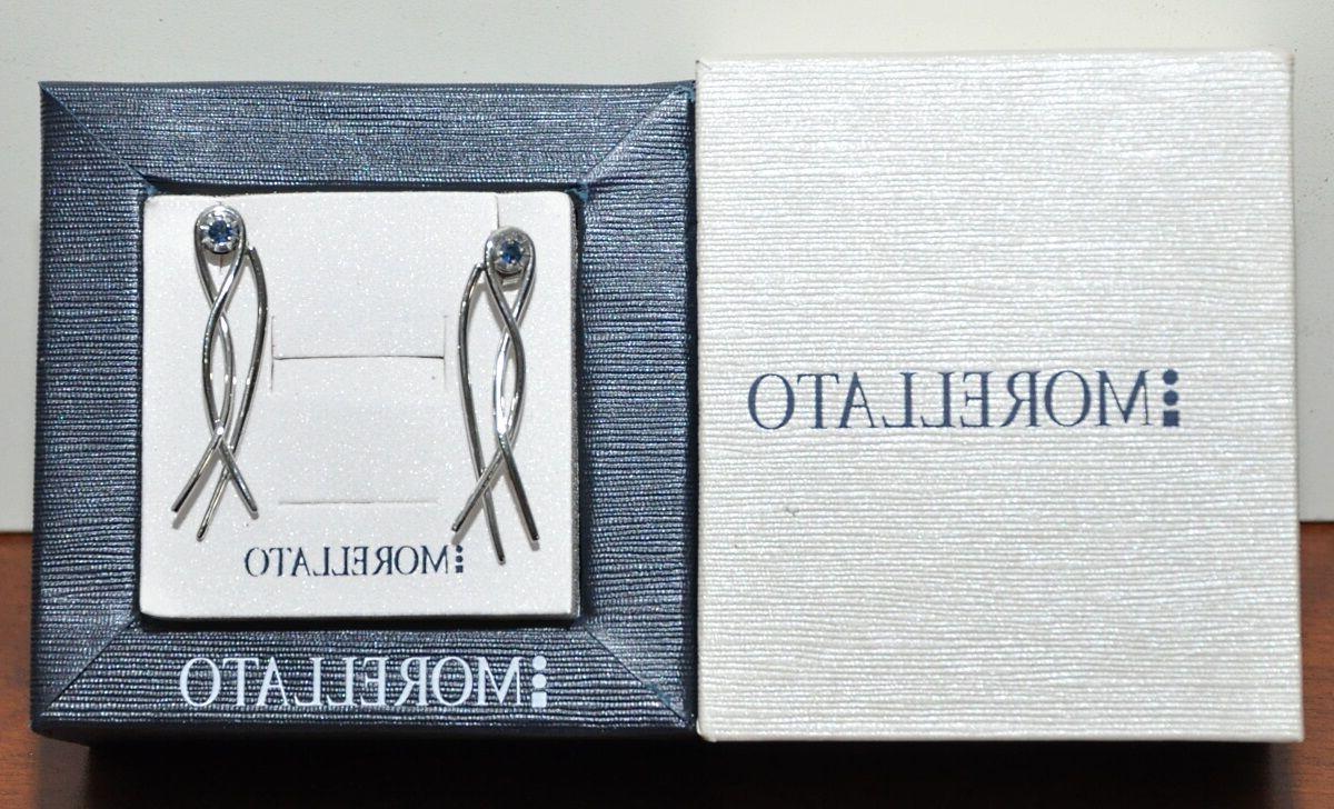 orecchini donna acciaio zaffiro naturale