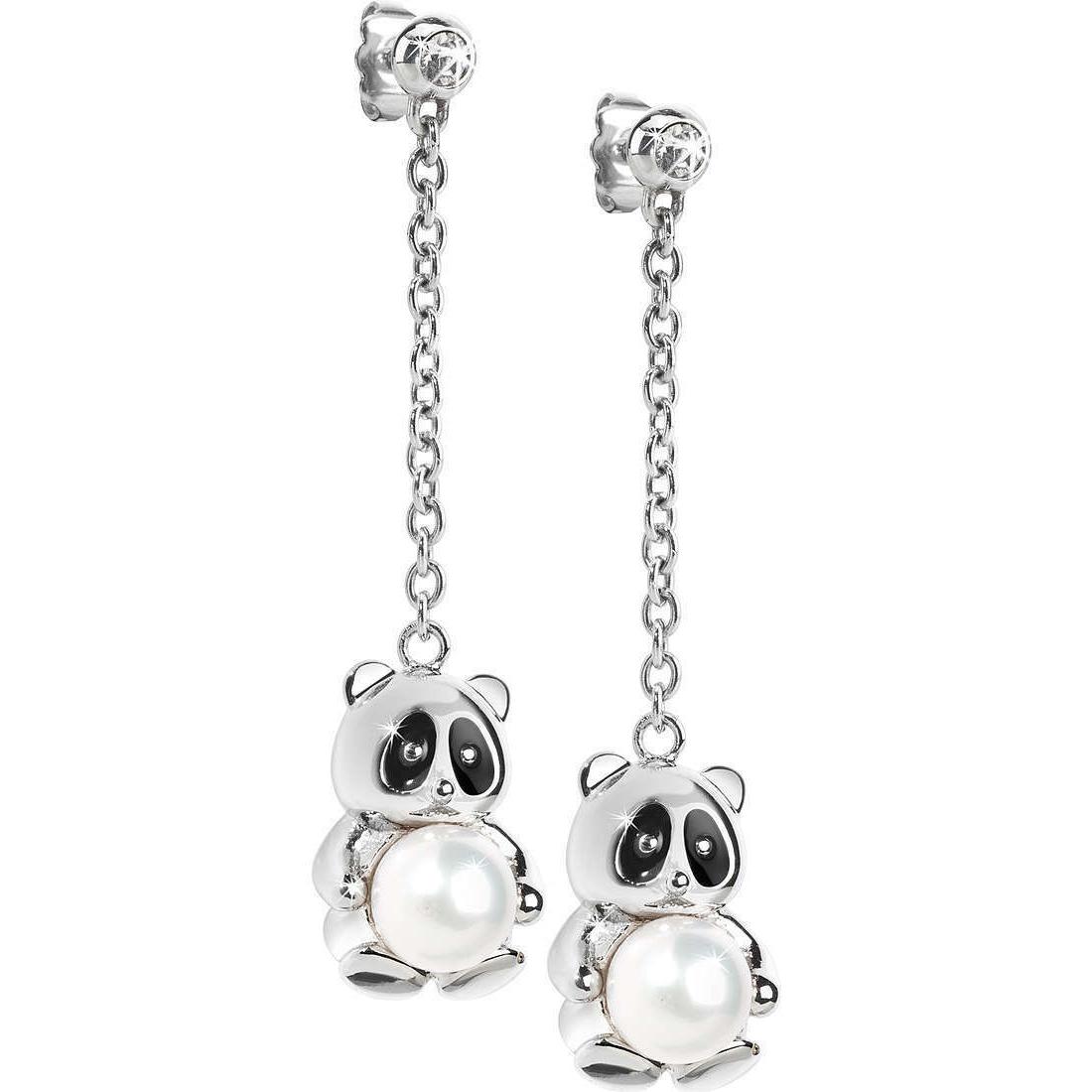orecchini donna animalia skp19 pendente panda con