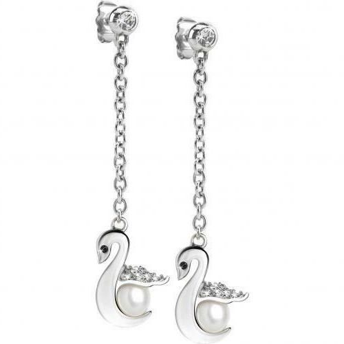 orecchini donna animalia skp20 charm cigno con