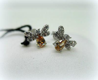 orecchini donna api in argento 925 e