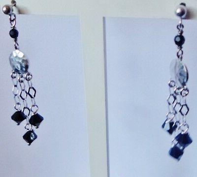 orecchini donna argento 925 pendenti chandelier vintage