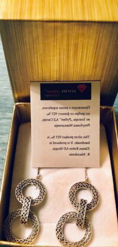 Donna Argento 925 Pendenti Handmade.