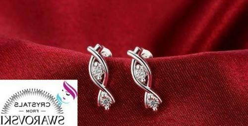 orecchini donna argento 925 percent brillante swarovski