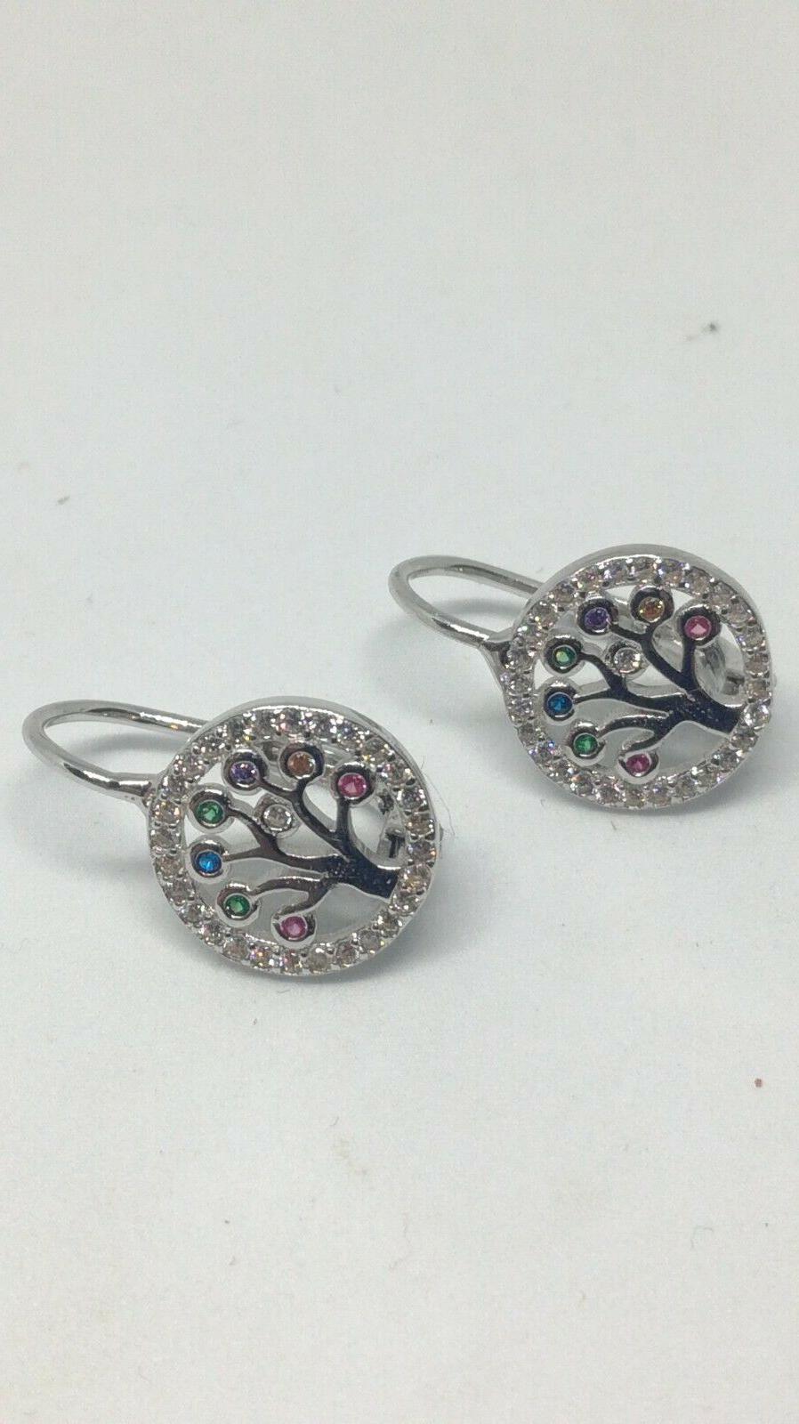 orecchini donna argento albero della vita con