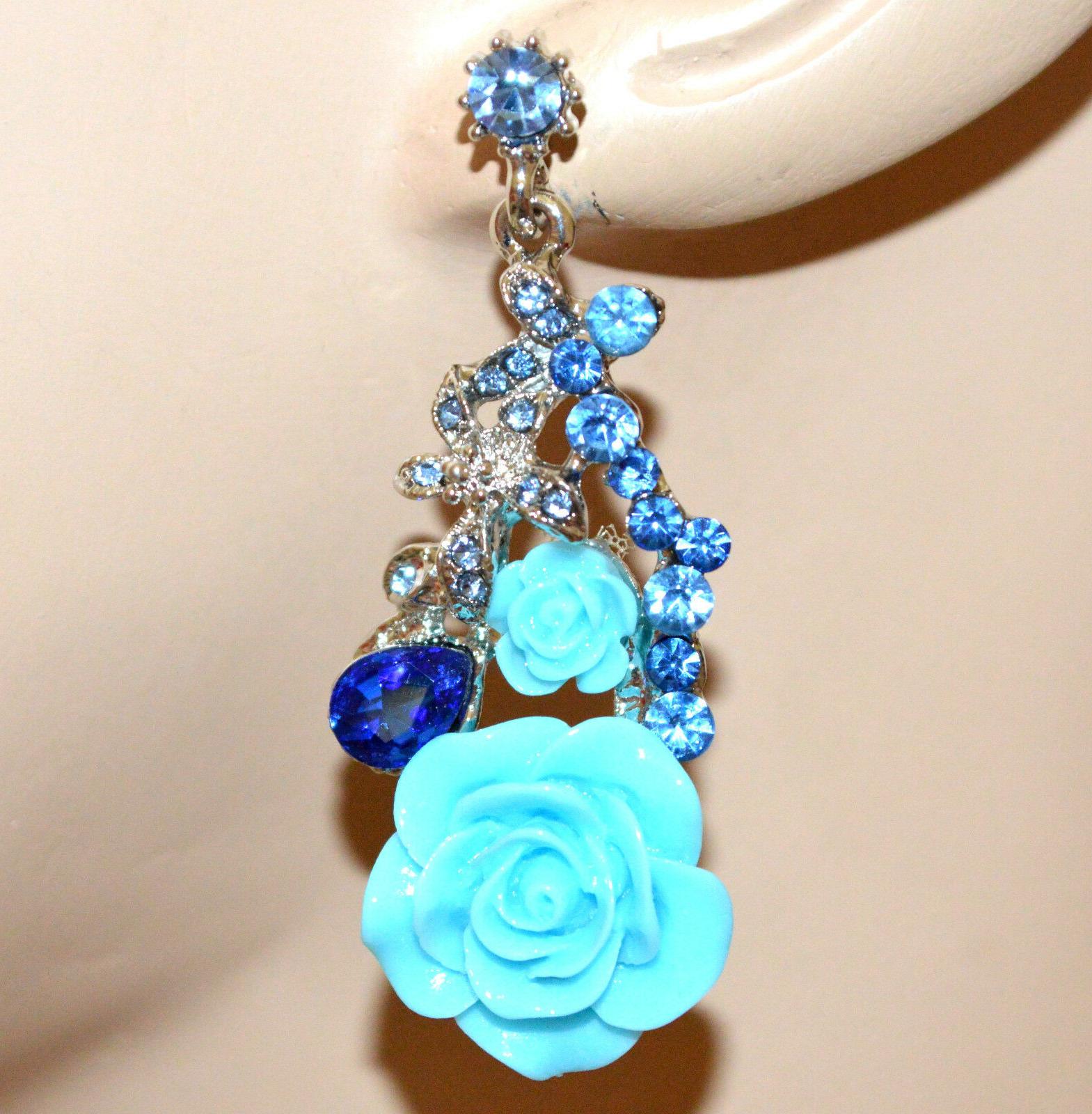 orecchini donna argento azzurri celeste blu pendenti