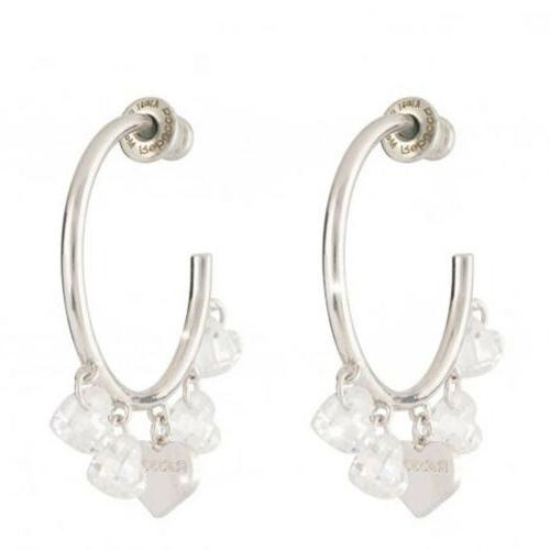 orecchini donna argento lucciole cristallo cuore gioielli