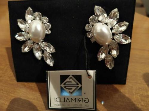 orecchini donna bigiotteria con perle e nuove