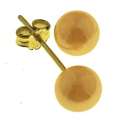 orecchini donna bimba bambina perle arancioni oro