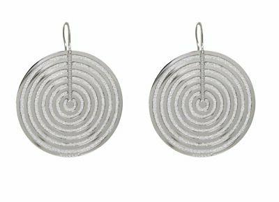 orecchini donna binobb05 bronzo cerchi silver glitter