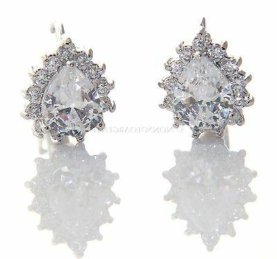 orecchini donna boccole anelle cerchi zircone a