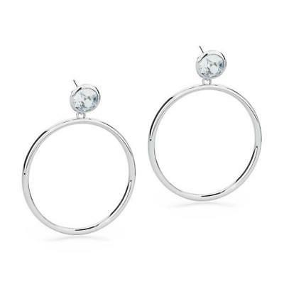 orecchini donna brt29 acciaio con cristalli swarovski