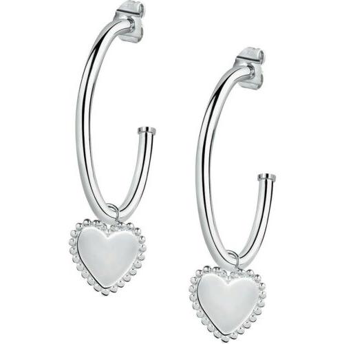 orecchini donna cerchi con cuori cuore heart