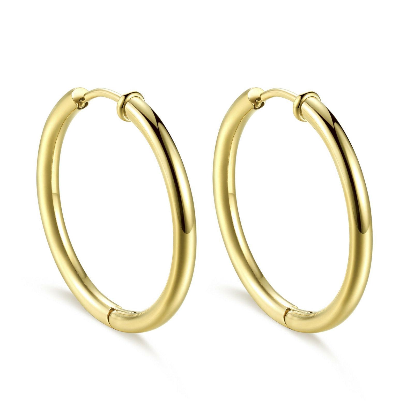 orecchini donna cerchi dorati color oro s