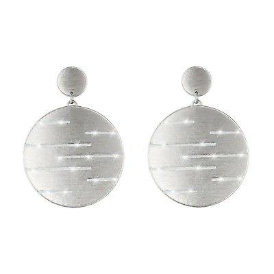 orecchini donna cerchi glitter luminosi bronzo con