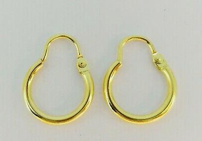 orecchini donna cerchietto cerchio oro giallo 750