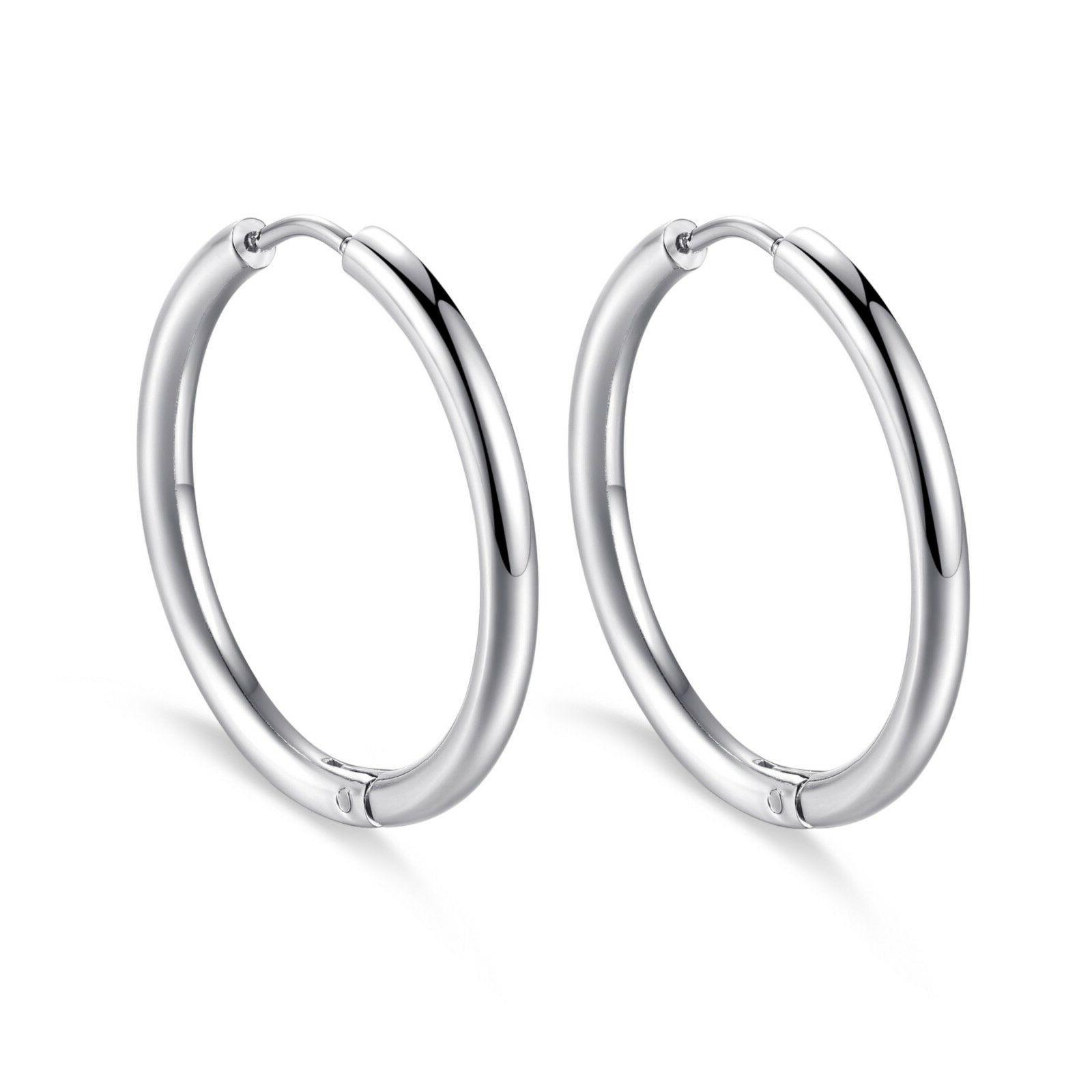 orecchini donna cerchio acciaio shea02 gioielli ragazza