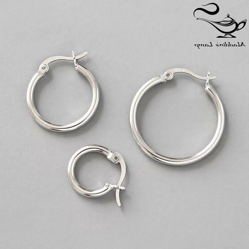 orecchini donna cerchio argento 925 diametro 13mm