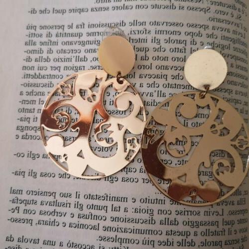 orecchini donna cerchio color oro modello pendenti