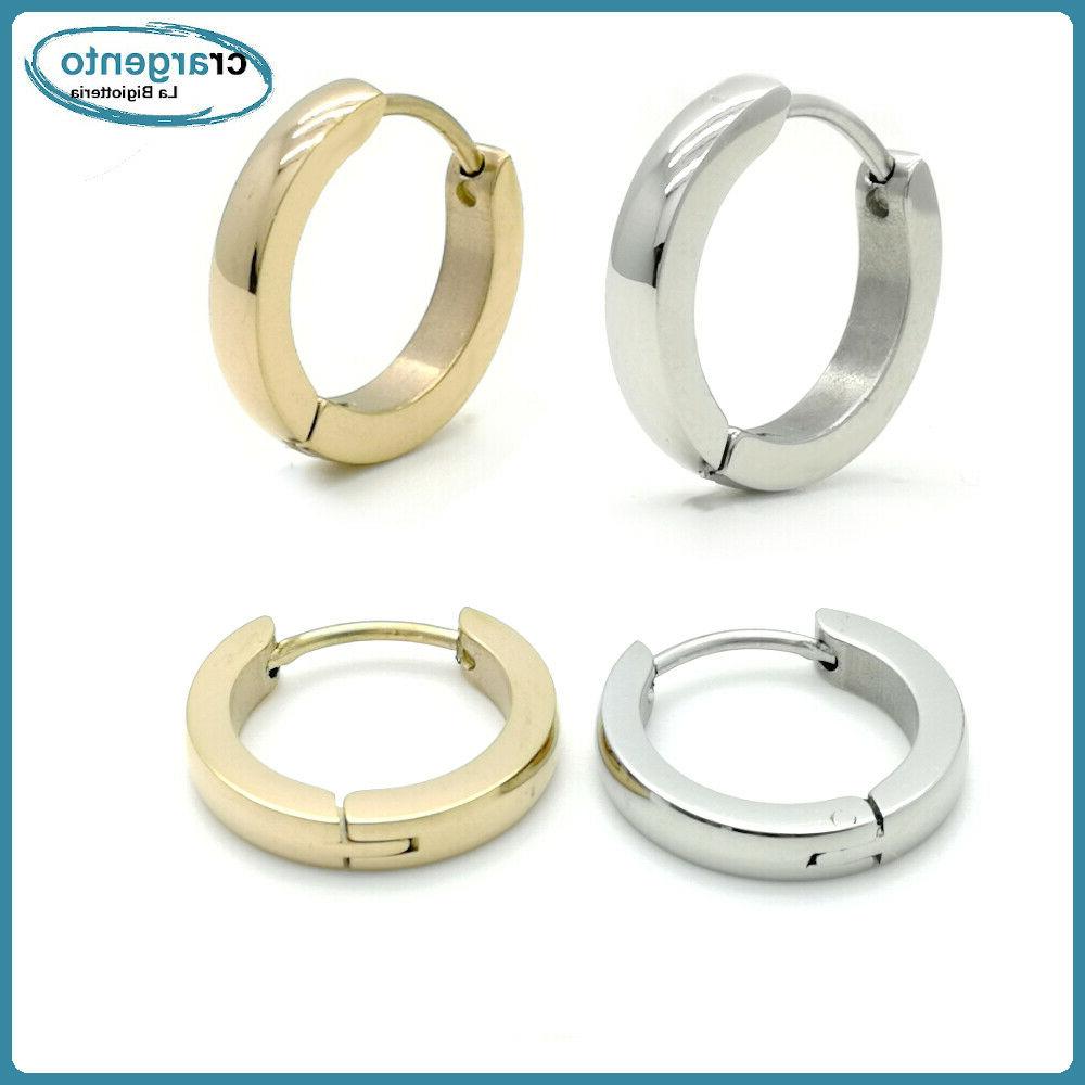 orecchini donna cerchio orecchino uomo acciaio inox