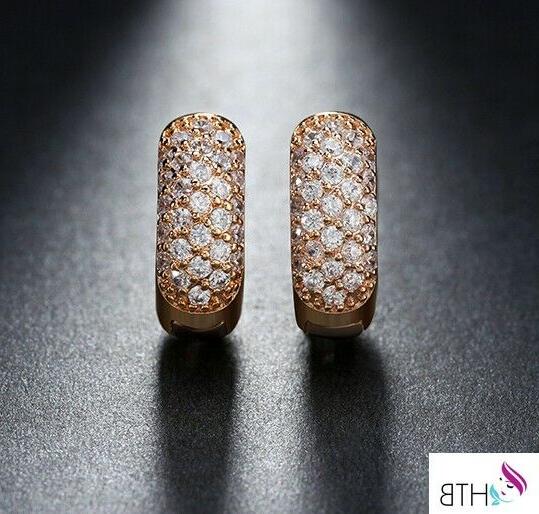 orecchini donna cerchio oro 18k placcato permanente