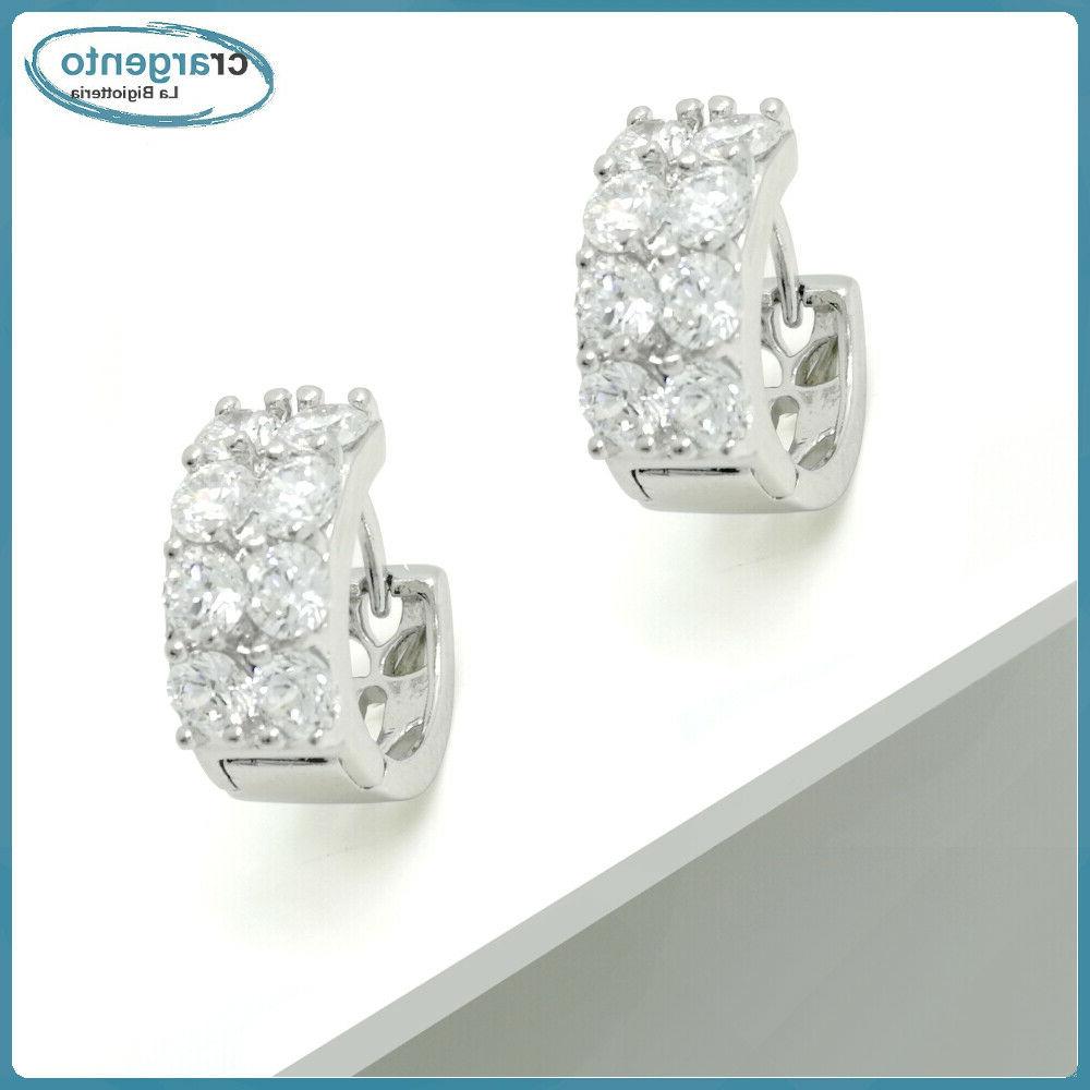 orecchini donna cerchio pendenti zirconi brillantini cerchie